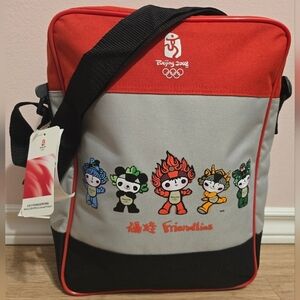 NWT Beijing 2008 Olympics Messenger Adjustable Strap Crossbody Shoulder Bag NEW